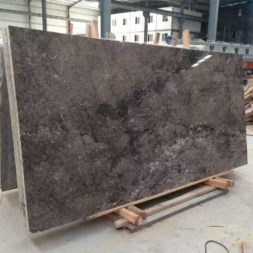 Polished Tafry gray marble slab